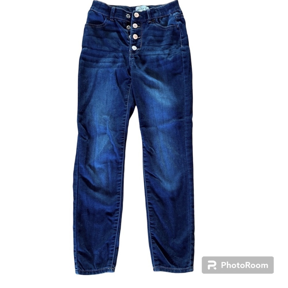 Jordache Super Skinny Button Fly Girls Jeans 12